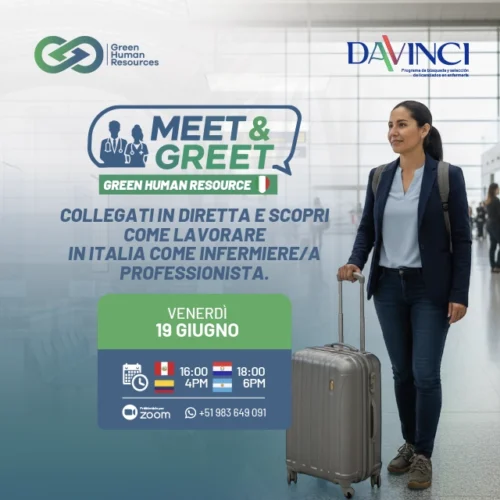 Meet & Greet: La tua opportunità per scoprire come lavorare come infermiere/a in Italia