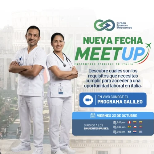 Técnicos en Enfermería: tu futuro profesional en Italia empieza el 23 de octubre